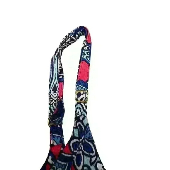 TOMMY BAHAMA Riviera Tiles Sz. Med. Cropped Romper Jumpsuit Beach Cruise‎ Party - Picture 12 of 15